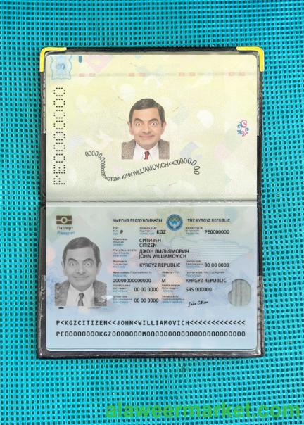 Kyrgyzstan passport 2021-present photolook